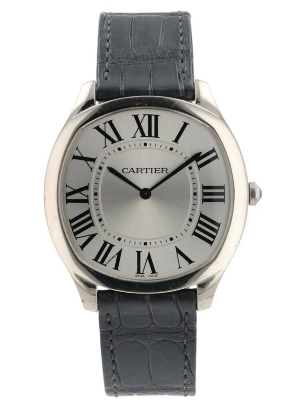 Cartier Drive De Cartier Silver Dial 18k White Gold 39mm Manual Wind
